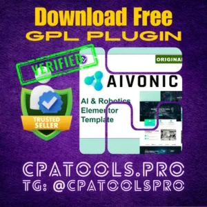 Download Free GPL plugin aivonic-ai-robotics-elementor-pro-template-kit-2023-12